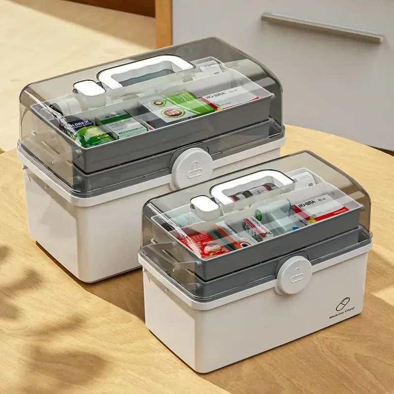 Large Capacity Medicine Box For Home Medicine Storage Multi Layer Classification Medicine Box First Aid Kit Medicine Storage Box