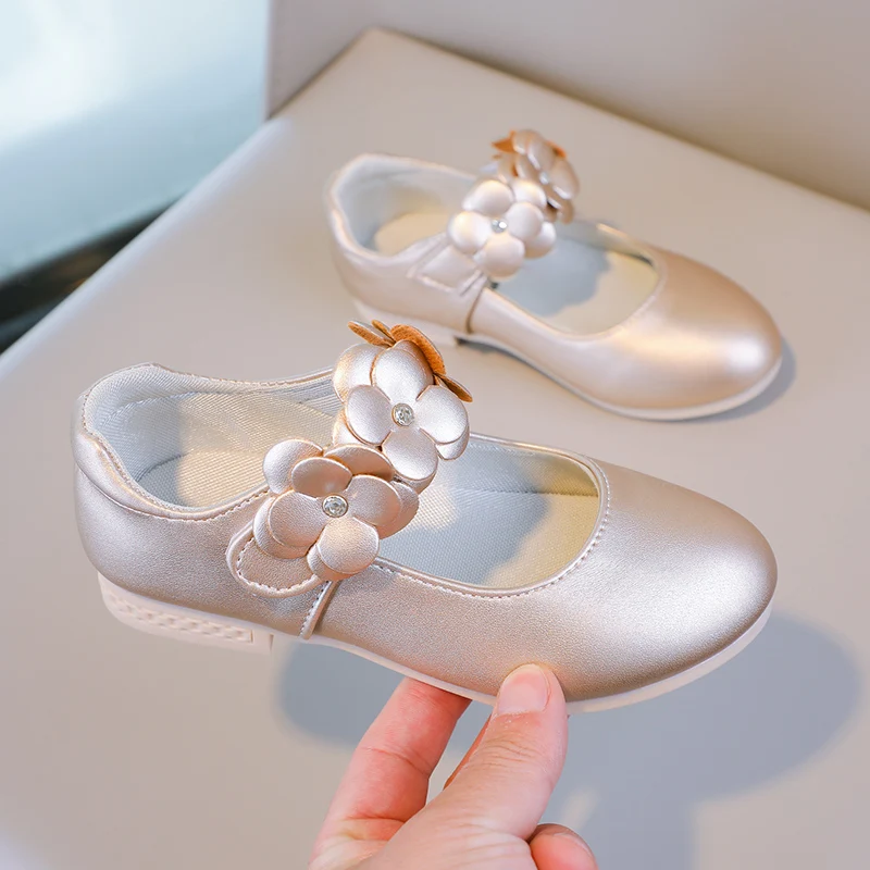 Herbst Mädchen Mary Jane Applikationen niedrigen Absatz schöne Kinder Prinzessin Schuh drei Farben spitzen Zehen atmungsaktiven Kinder Schuh 26-36 – Detail 26