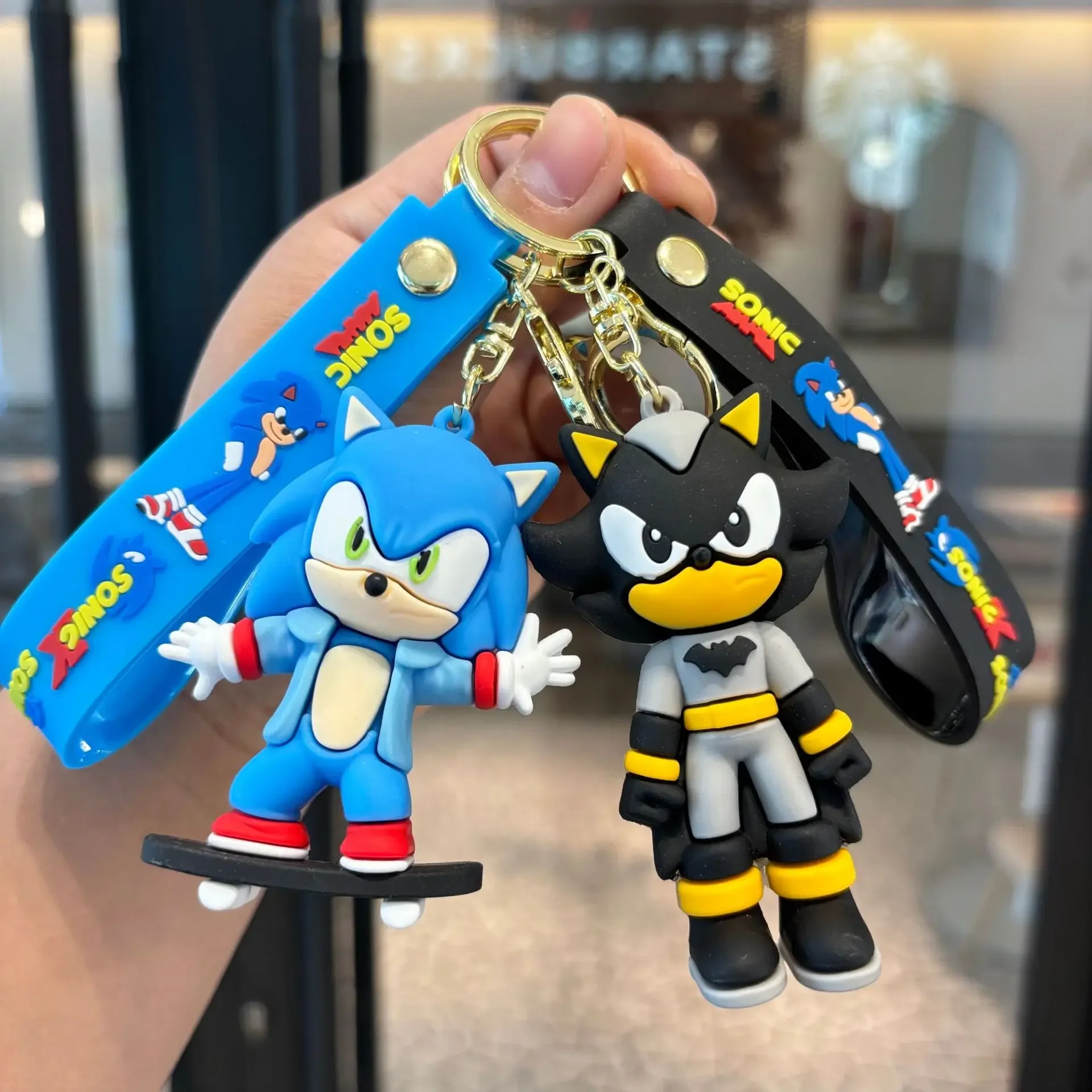 Sonic Keychain Cartoon Collection Hedgehog Multiple Characters Silicone Key Ring Hot Fan Accessory Kids' Gifts