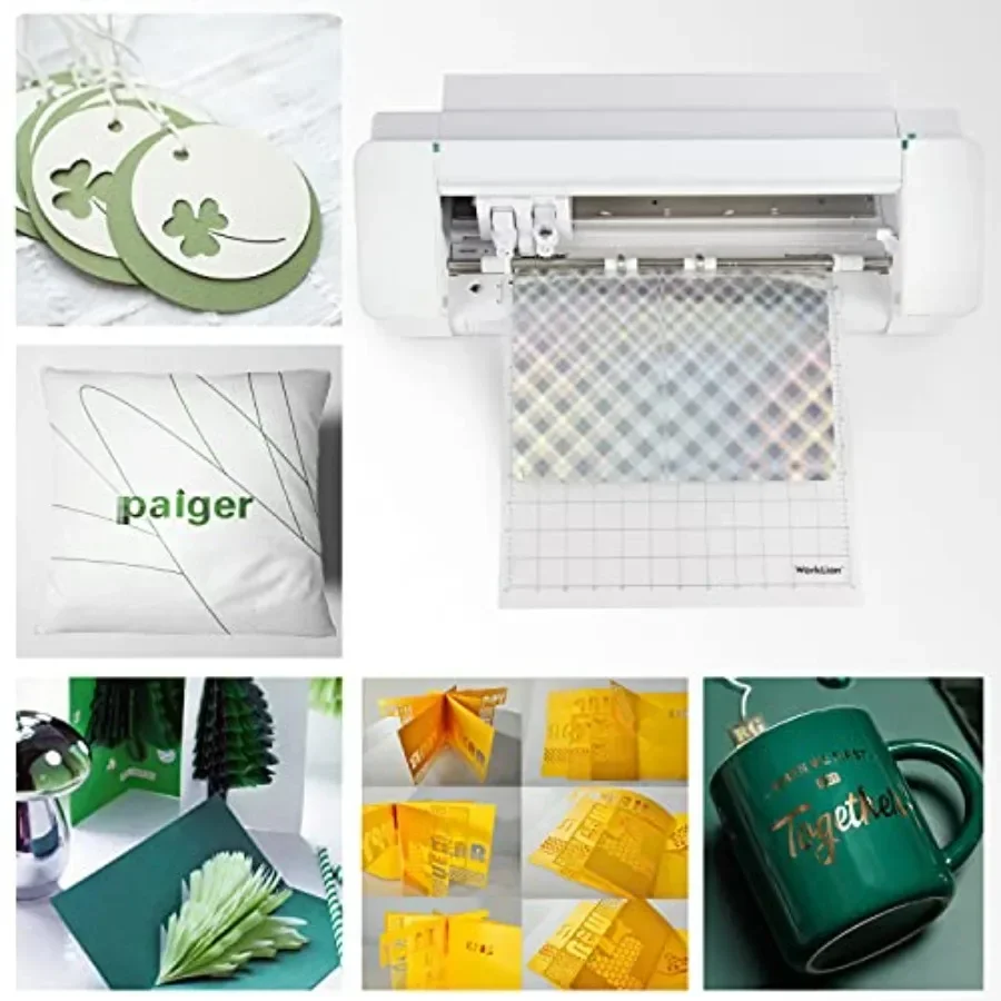 Cutting Mat Compatible With Silhouette Cameo: 12x12 inch, 3 Mats Standard Adhesive Sticky Durable Clear Craft Cut Mats - Replac view 3