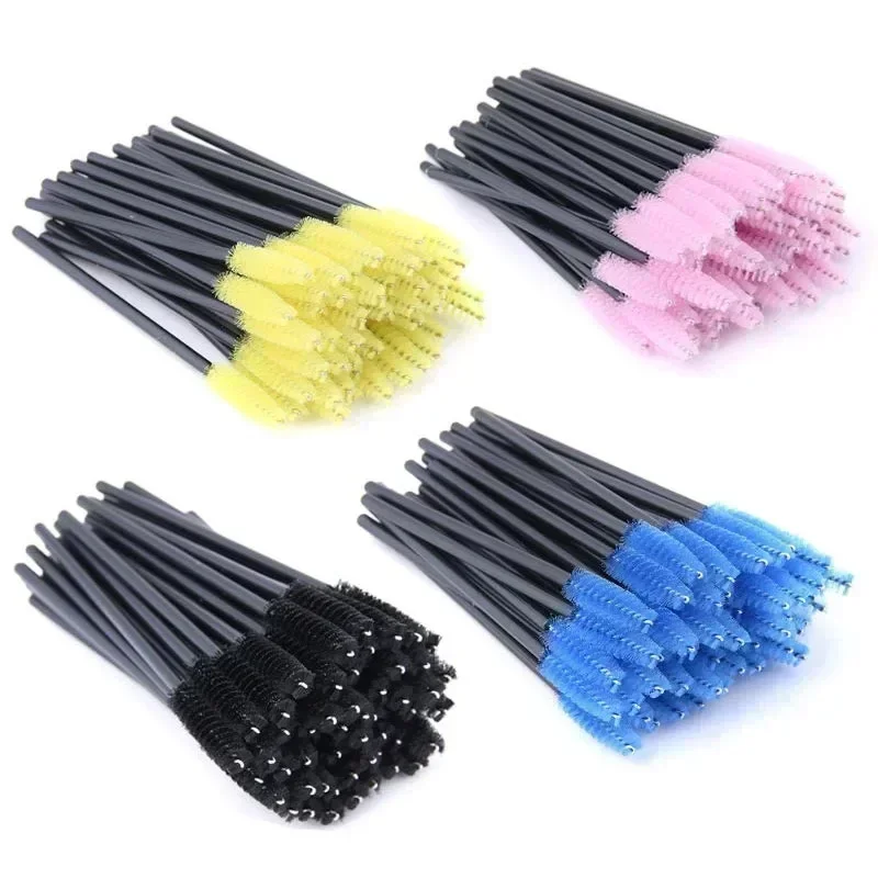 50/100 Pcs Eyelash Extension Disposable makeup Eyebrow brush Mascara Wand Applicator Eye Lashes Cosmetic Brushes Sets make Up