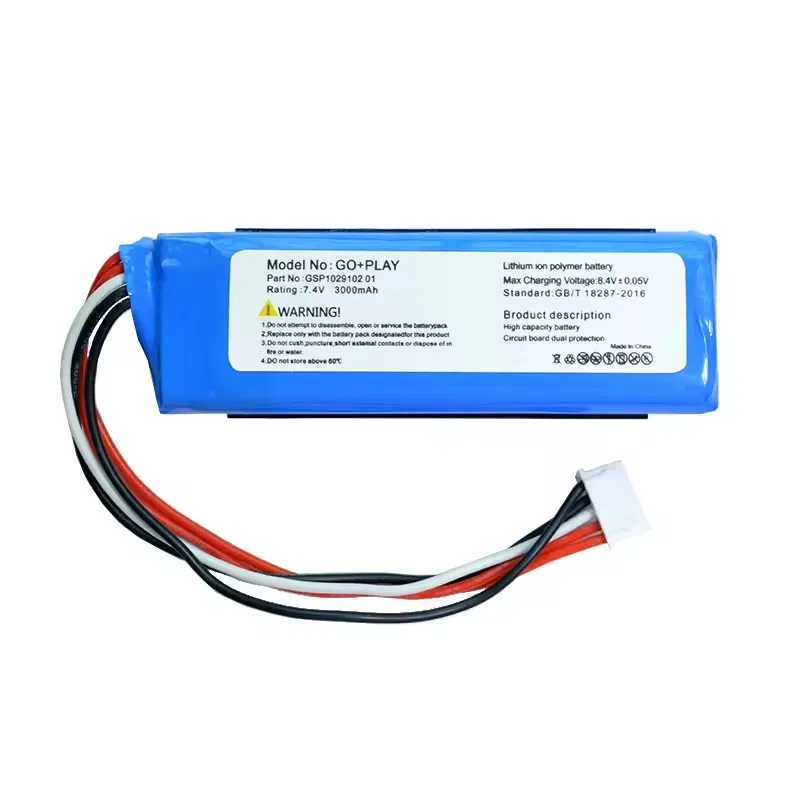 High-Capacity 7.4V 3000mAh  Li-ion Wireless Speaker Replacement Battery CP-HK06 for Harman Kardon Go Play/Go Play Mini/GO+ Play