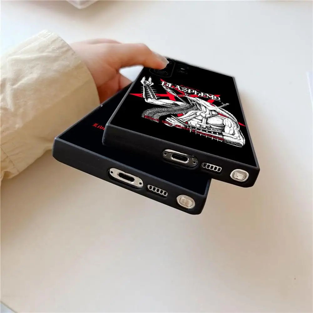 Blasphemy Band Phone Case For Samsung Galaxy S25 S24 S22 S23 Ultra S21 S20 Plus Frosted Full Soft Case