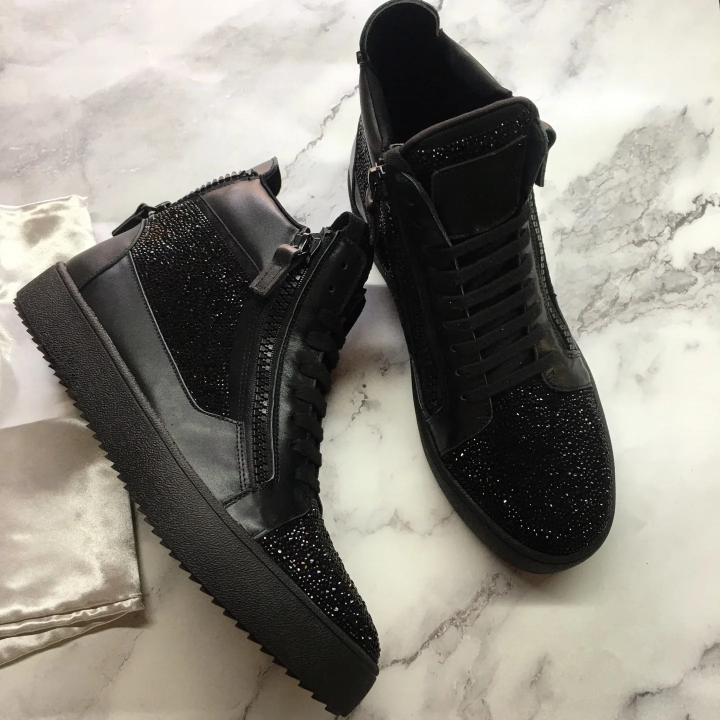 

Top Quality Casual Sneakers for Men Brand Designer Women High-top Tennis shoes 35-48 Luxury Genuine Leather GZ Sports shoes 0097