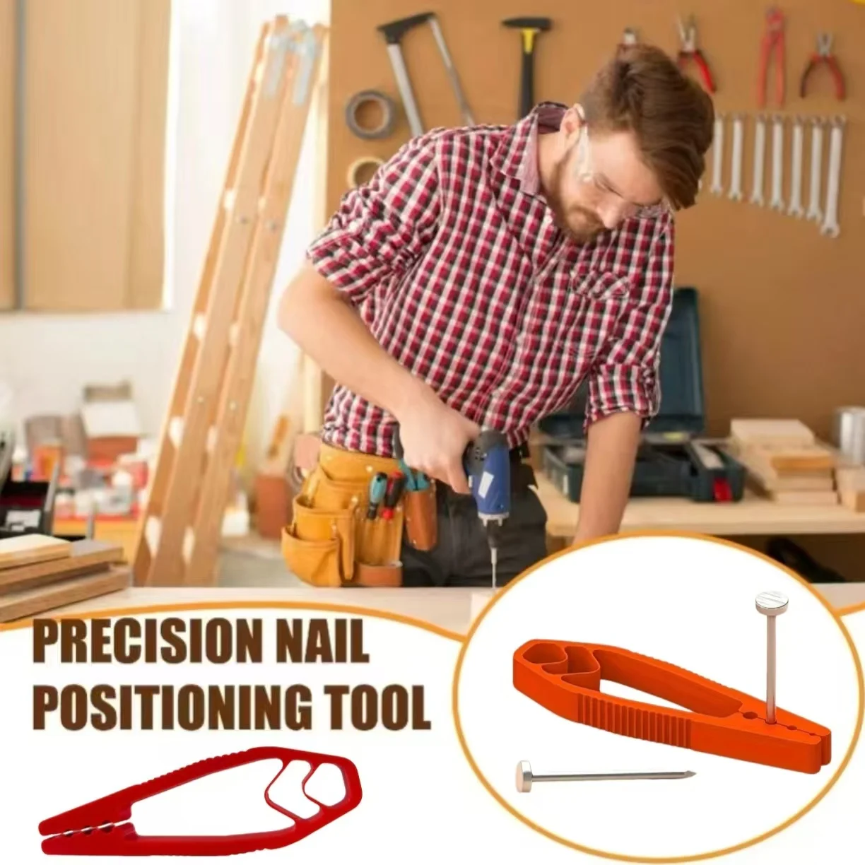 Portable Nail Fixer Tool Woodworking Nail Fixer Plastic Sliding Joint Pliers Protect Fingers for Maintenance and Woodworking