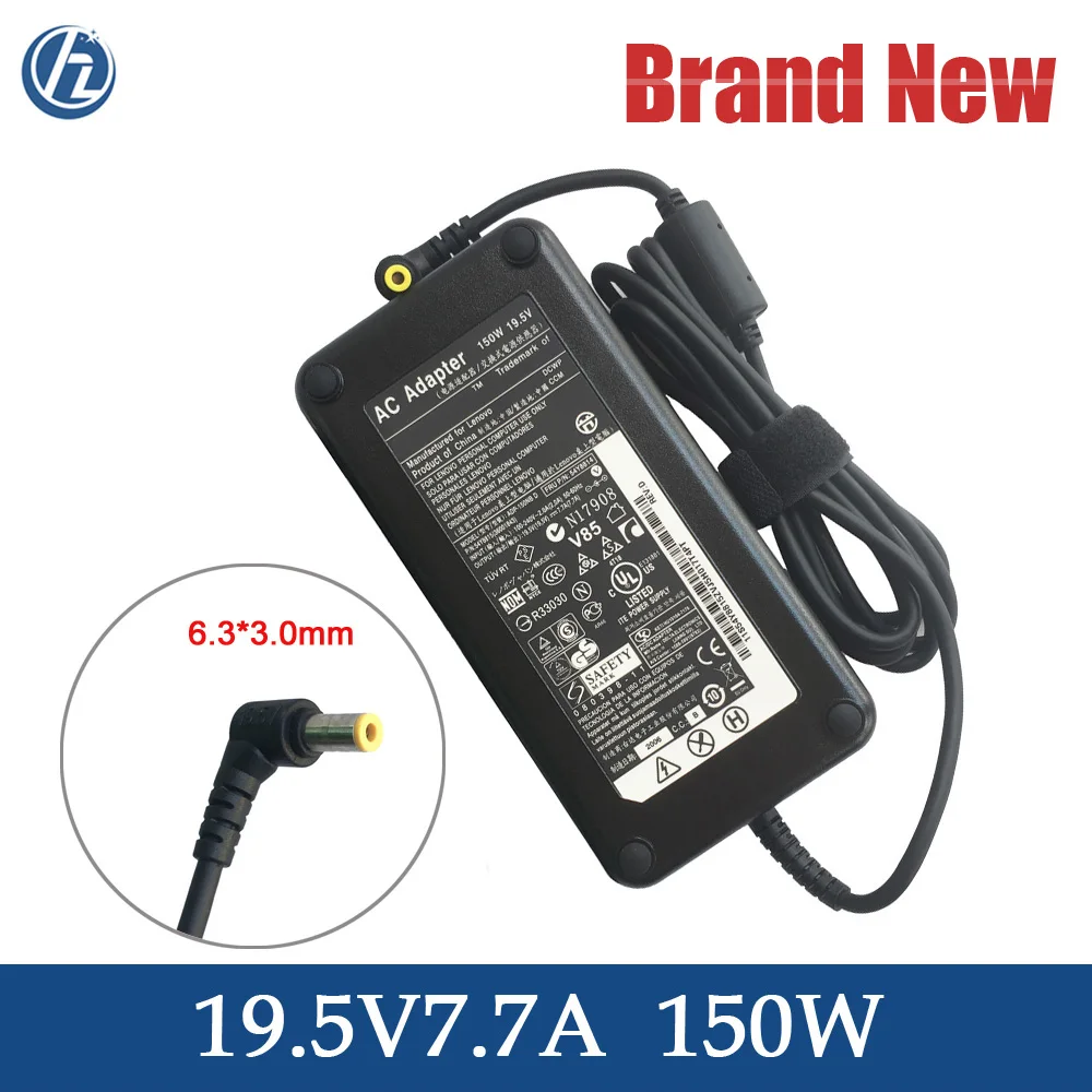 Оригинальный адаптер переменного тока 150 Вт 19,5 в 6,3 А 3,0 мм для Lenovo ideacмежду A730 A710 A720 A700 Универсальное зарядное устройство для ноутбука блок питания