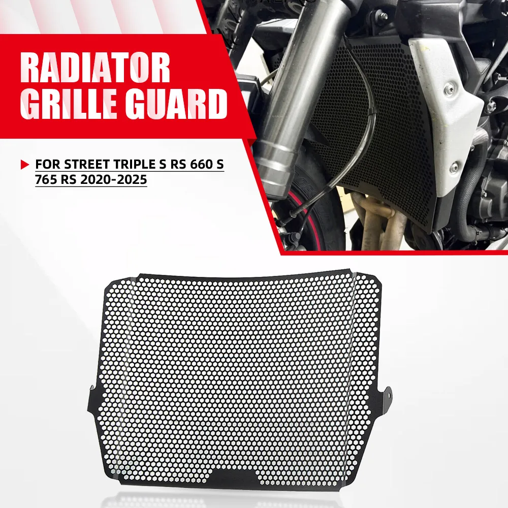 Motorcycle Accessories Radiator Grille Guard Cover Protector FOR Street Triple S RS 660 S 765 RS 202 2021 2022-2023 2024 2025