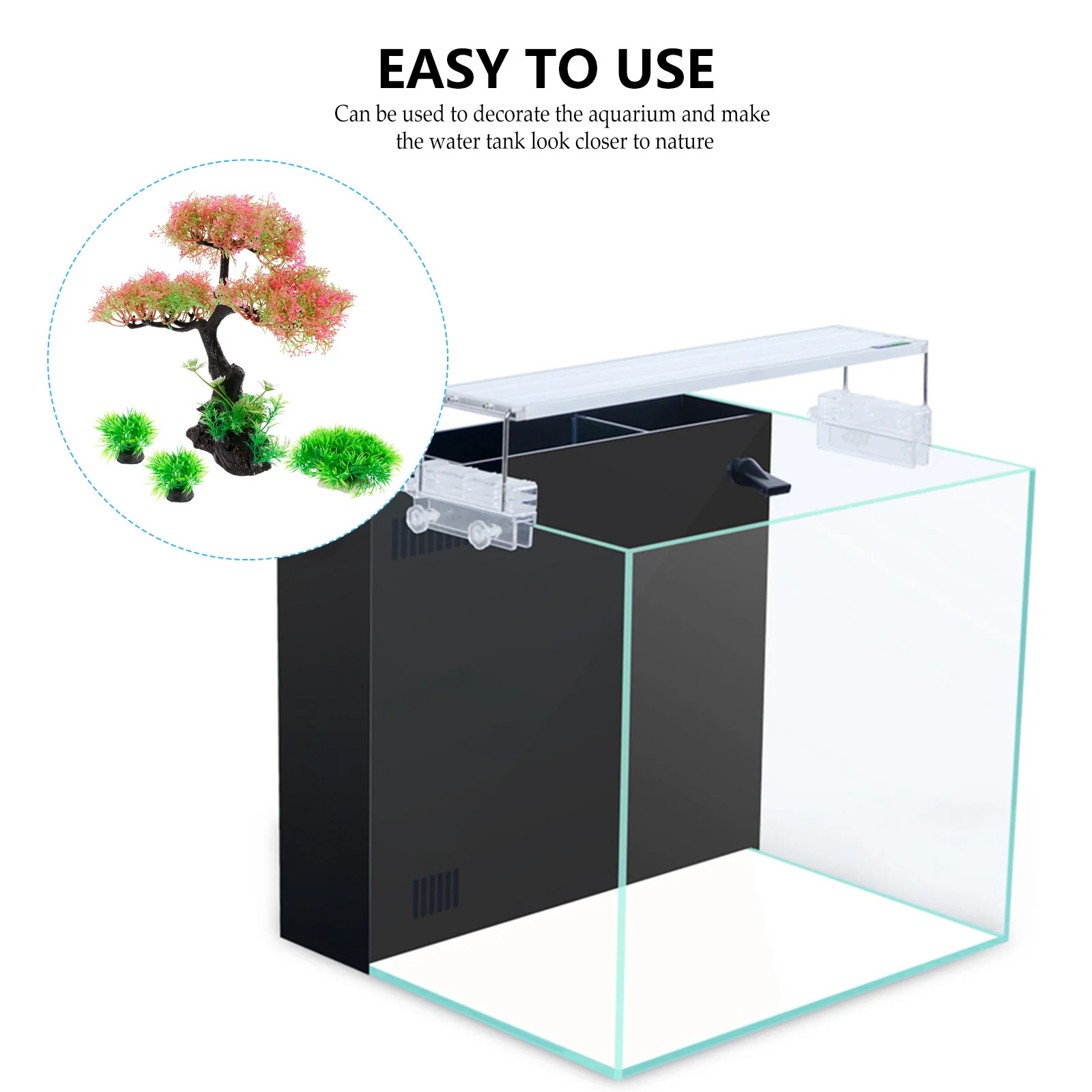 

4Pcs Aquarium Decoration Resin Water Grass Simulation Plant Ornament Fish Tank Natural Aquatic Landscape Prop Resin Water Plant