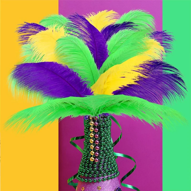 

10PCS Natural Ostrich Feathers Craft Wedding Home Party Centerpieces Christmas Day Decoration Plumes DIY Craft Vase Decoration