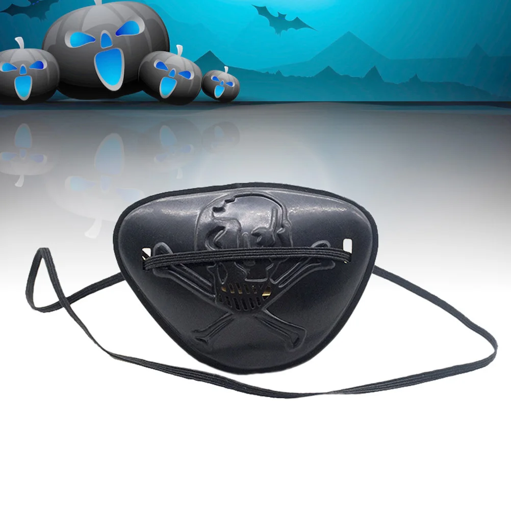 1 個のアイパッチ小道具、海賊コスチュームアクセサリー用のスカルを含む 4 つのパターン、ハロウィンドレスアップ子供大人パーティー