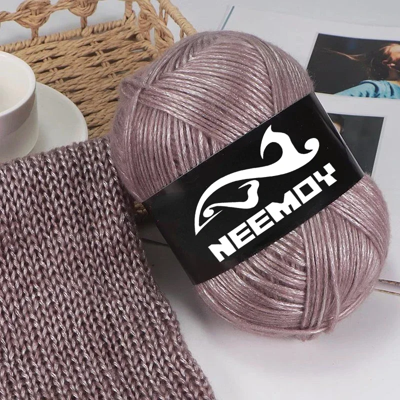 100g / Ball Thick Wool Thread Silk Cotton 325M Knitting Yarn Hook Needle Thread Manual Knitting DIY Scarf Sweater Baby Thread