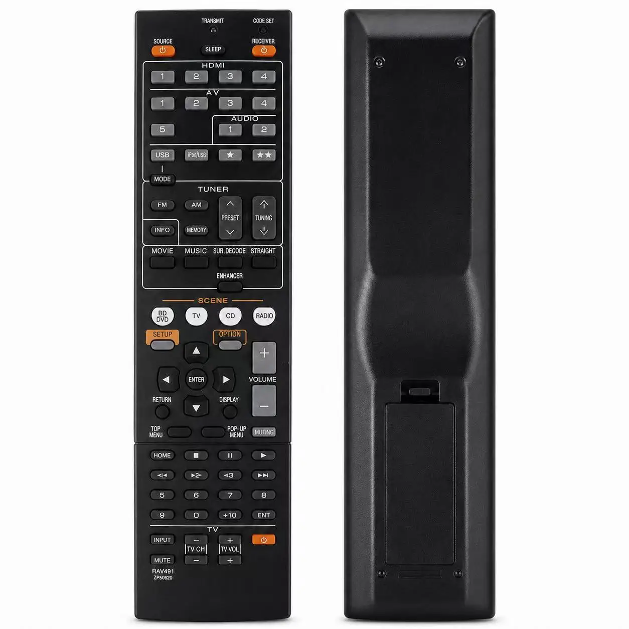 RAV491 ZF30320 Replacement Remote Control For YAMAHA RX-V571 RX-V767 RX-V867 RRX-V367BL RX-V371BL RX-V467BL RX-V567BL RX-V375C