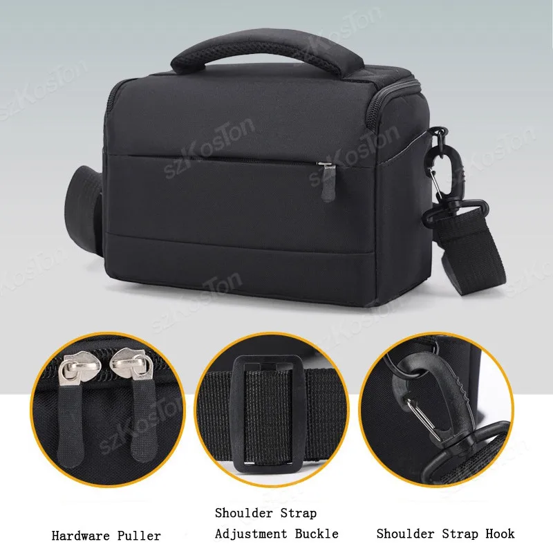 Portable Single Shoulder Camera Bag Carrying Travel Case Waterproof Photography DSLR Handbag For Canon Nikon Sony Fuji Panasonic