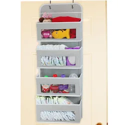 Non-woven Door Storage Hanging Bag for Living Room Bedroom Baby Diaper Socks Underwear Cosmetics Foldable Organizer