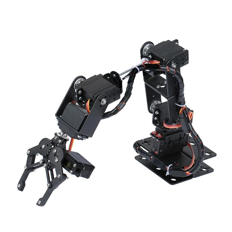 

6 DOF Robot Manipulator MG996R Metal Alloy Mechanical Arm Clamp Claw for Arduino Robot DIY Kit Provide 3D File Open Source Code