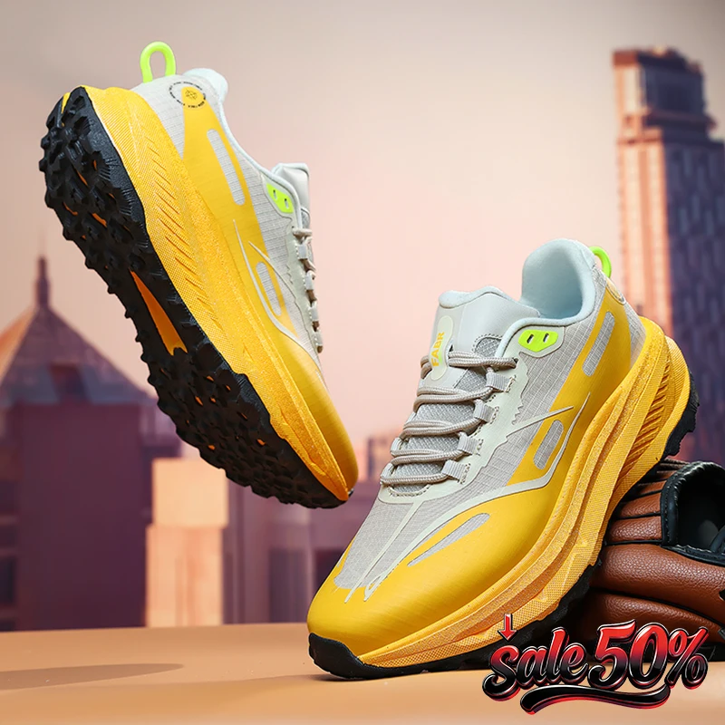 

New Men Running Shoes Breathable Outdoor Sports Shoes Off Road Hiking Sneakers for Men Comfortable Athletic Training Footwear
