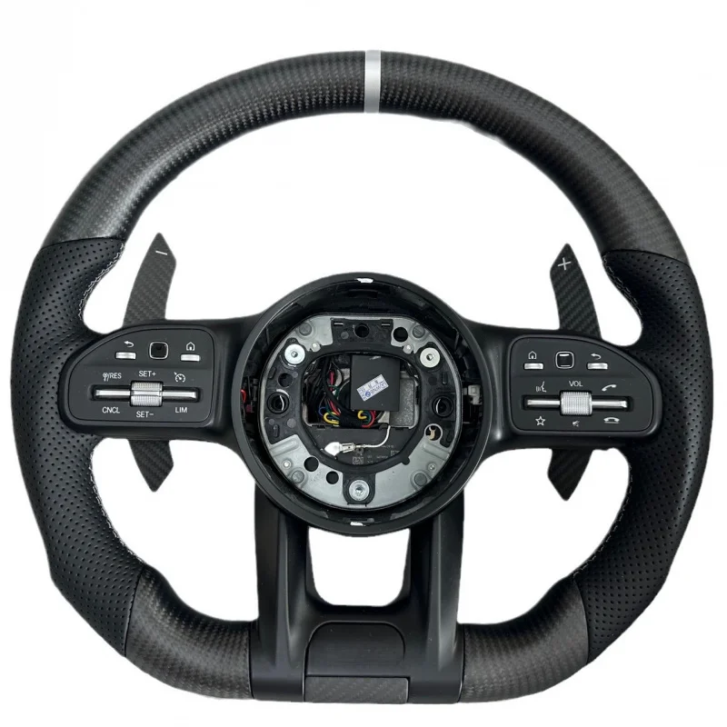 

For Mercedes-Benz GLA200/W213/W205/GLC/GLE LED Carbon Fiber Steering Wheel (Factory Direct)