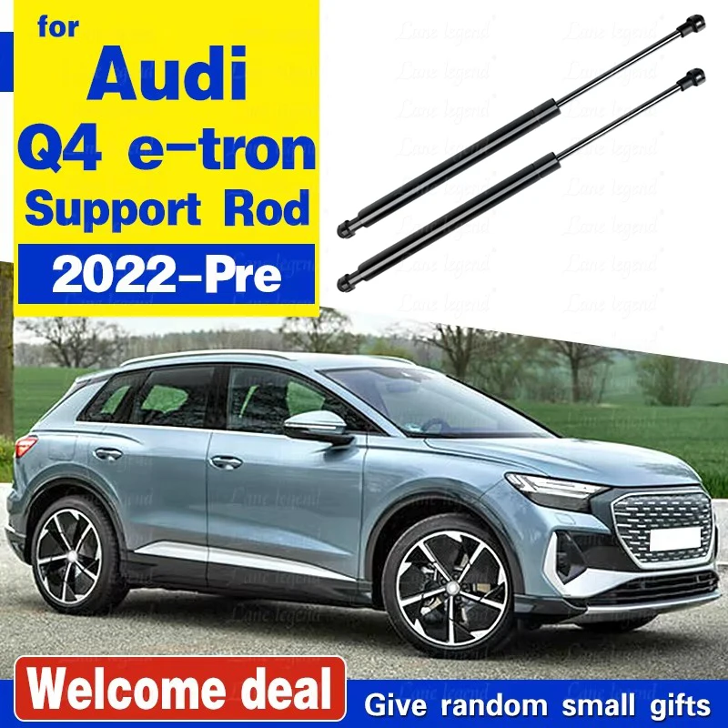 Hood Struts For Audi Q4 e-tron 2022 2023 2024 Front Bonnet Modify Shock Damper Lift Supports Absorber Prop Rods Gas Spring