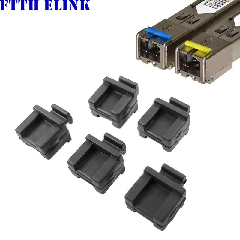 SFP dust cover for SFP-B HUB module tranceiver protective plug cap waterproof dust cap black silicone free shipping ELINK 100pcs