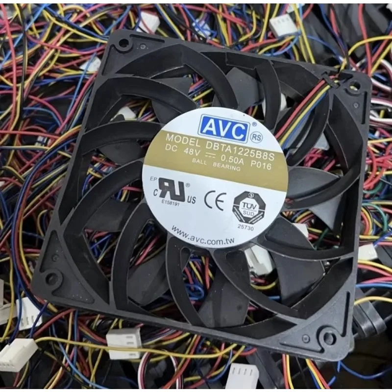 Original Cooler Fan for AVC DBTA1225B8S 48V 0.50A 12025 12CM PWM Speed Control Exchange Cooling Fan 120 * 120 * 25MM