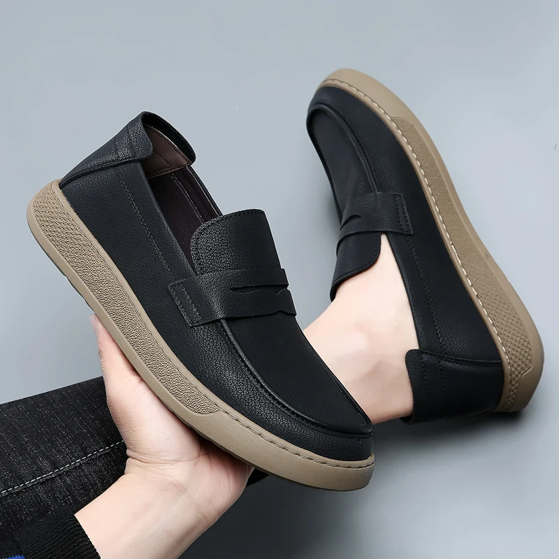 DIMANYU Men's Casual Genuine L - Suede Loafers Men บทวิจารณ์และราคา