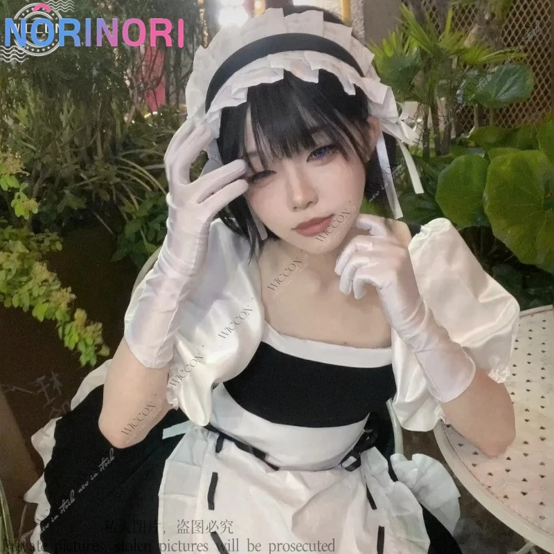 Anime ALIEN STAGE Sua Gallery Cosplay Lolita Jurk Meid Uniform Cosplay Kostuum Pruik Halloween Leuke Vrouw Rollenspel Dagelijkse Outfit