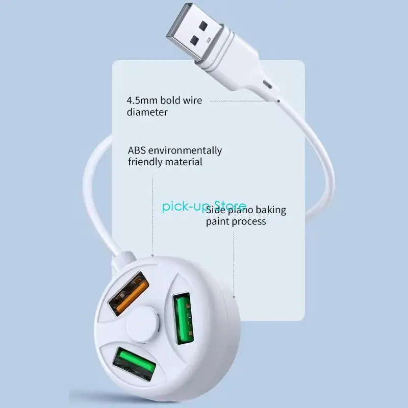 Q5WA Essential USB -зарядка для питания нескольких устройств USB Extender отлично подходит для USB -фонарей, USB -фанатов и