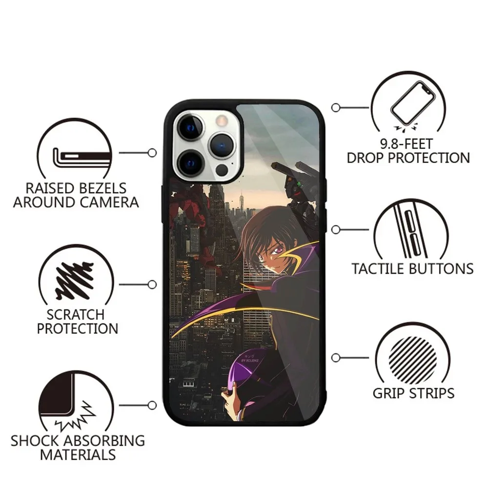 Code G-Geass Lelouch Phone Case For iPhone 16,15,14,13,12,11,Plus,Pro,Max,Mini Magsafe Magnetic Wireless Charging image 3
