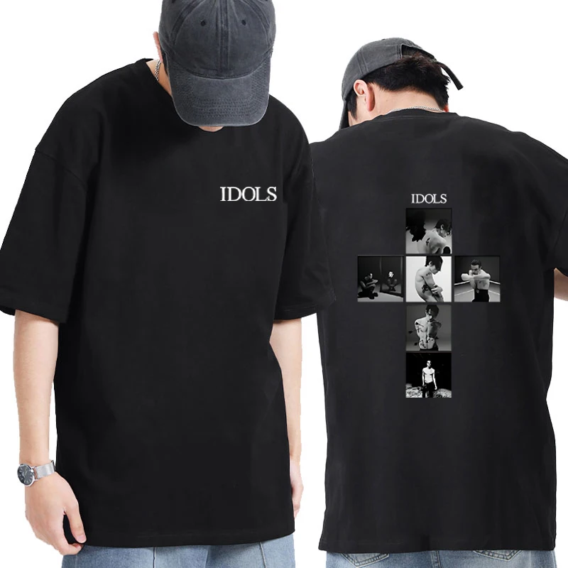 

Singer Yungblud IDOLS 2025 New Album Tour printed short sleeve T-shirts Men Women Hip Hop Oversized Casual T shirt vintage Tops