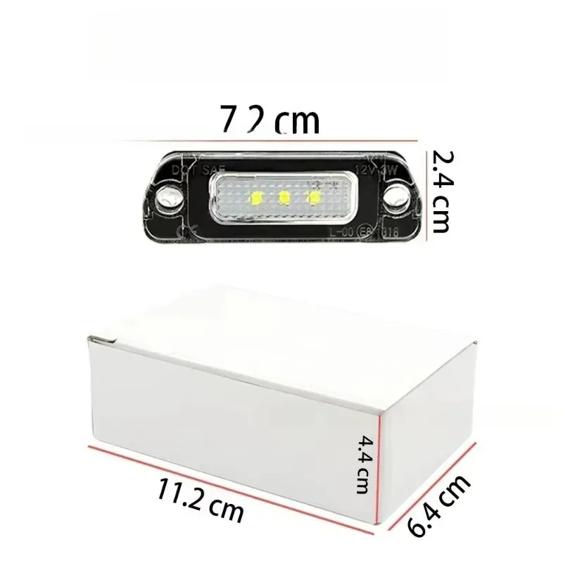 

For 2x Canbus White LED License Number Plate Light Lamps M GL R Class W164 X164 W251 2pcs