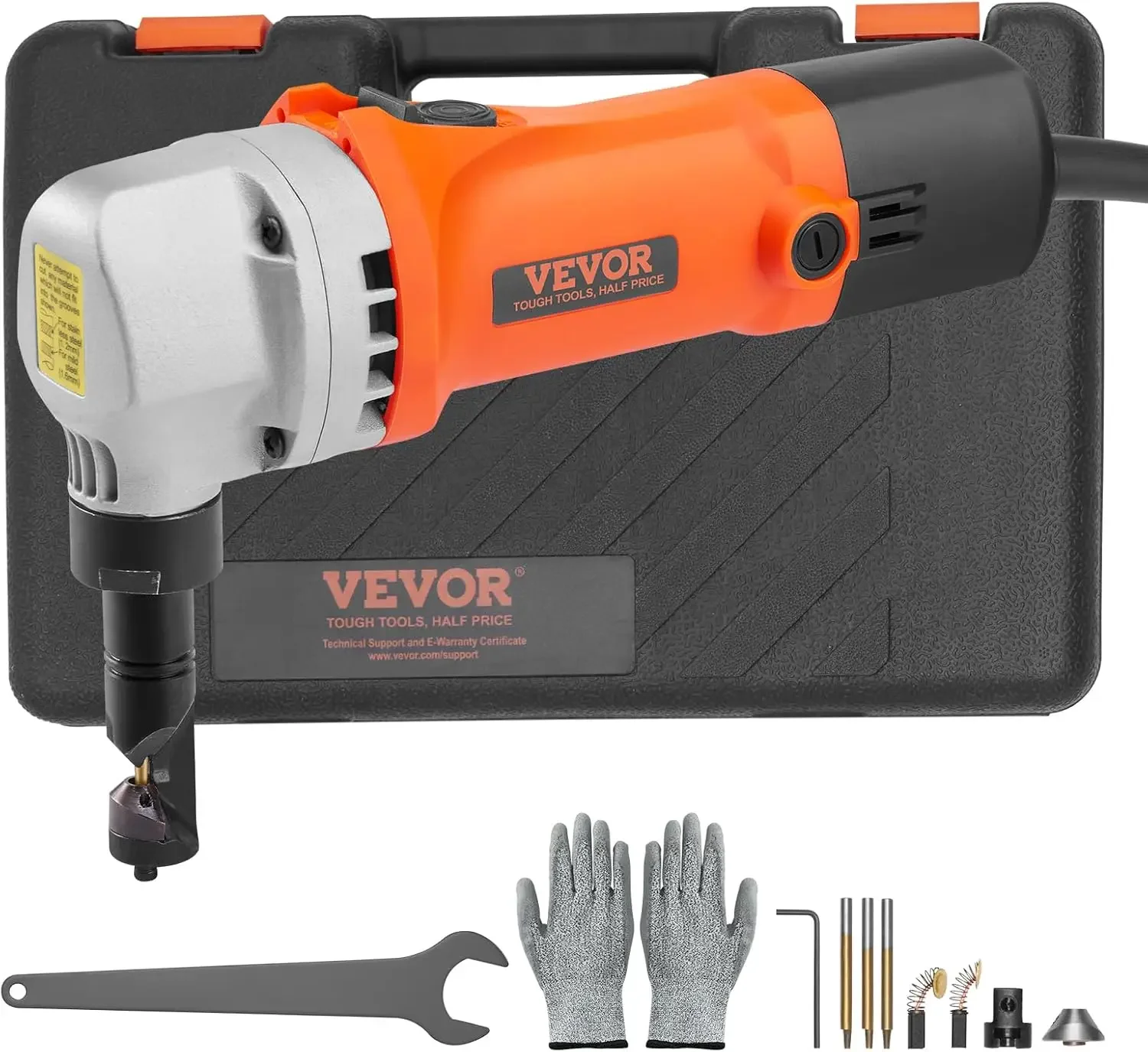 

Вырубной станок для листового металла, мощный, высокая скорость, 2200 об/мин, 550 Вт, электрический нож для резки металла с вращением на 360 градусов