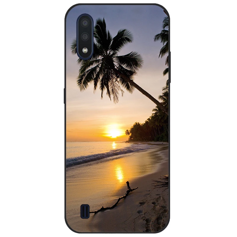 Case for Samsung A01 Case Cover Soft Silicone Phone Coque on for Samsung Galaxy A01 A 01 SM-A015F A015 A015F Cartoon Capas