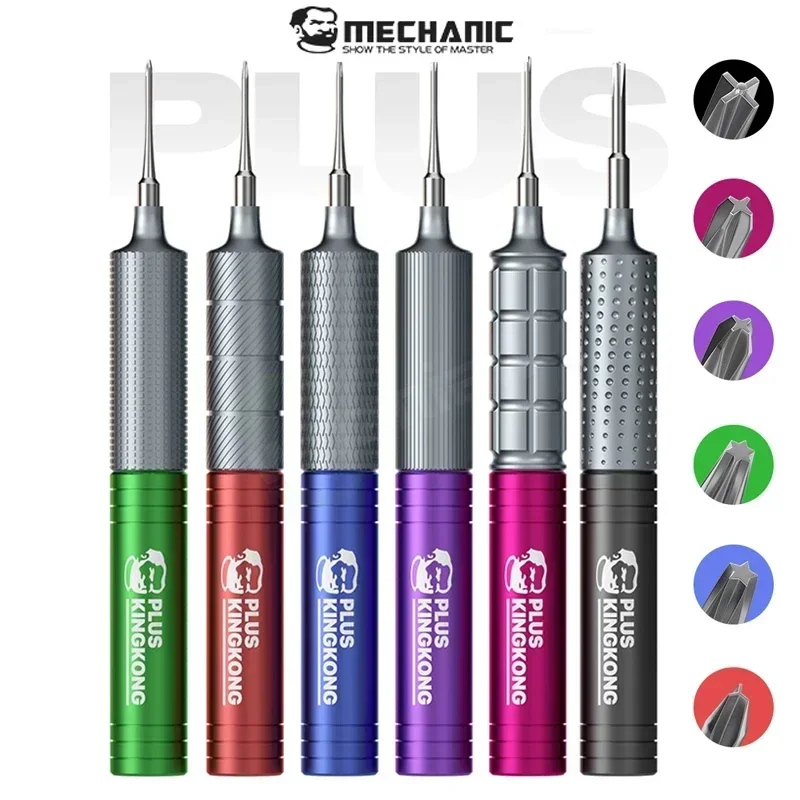 

MECHANIC KINGKONG PLUS Screwdriver Set High Hardness Convex Cross Pentalobe Phillips for Cell Phone Watch Tablet Repair Opening