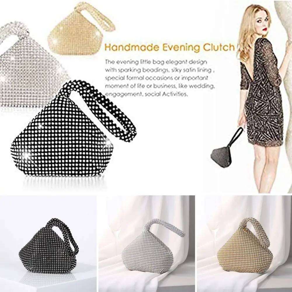 Graceful Rhinestone Clutch Purses Durable Handbag Elegant Evening Clutch Bag Fashion Glitter Women Party Bag Women