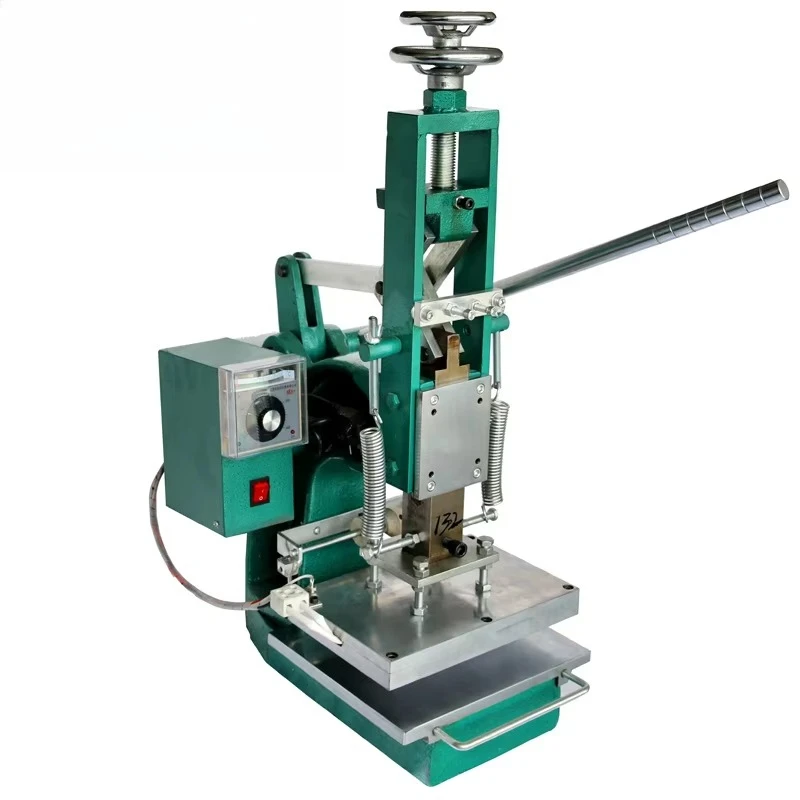 

Manual hot stamping machine shoe leather manufacturing equipment