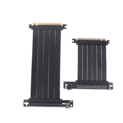 풀 스피드 PCIE 4.0 16x 라이저 케이블, 그래픽 카드 익스텐션 케이블, PCI 익스프레스 포트 GPU 확장 카드 라이저 차폐 익스텐더