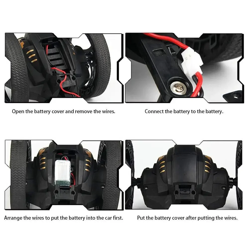 Wifi rc高速ビデオリモートコントロールジャンプ車のいたずらスタントおもちゃのledヘッドライトスマートバウンスレーサークリスマスギフト 720 1080pカメラ