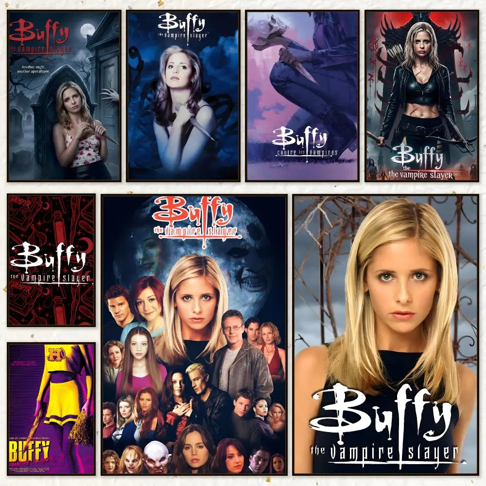 Series Buffy the Vampire Slayer Poster HD Waterproof Wall Art Posters Self Adhesive Bedroom Living Room Home Decor Gift
