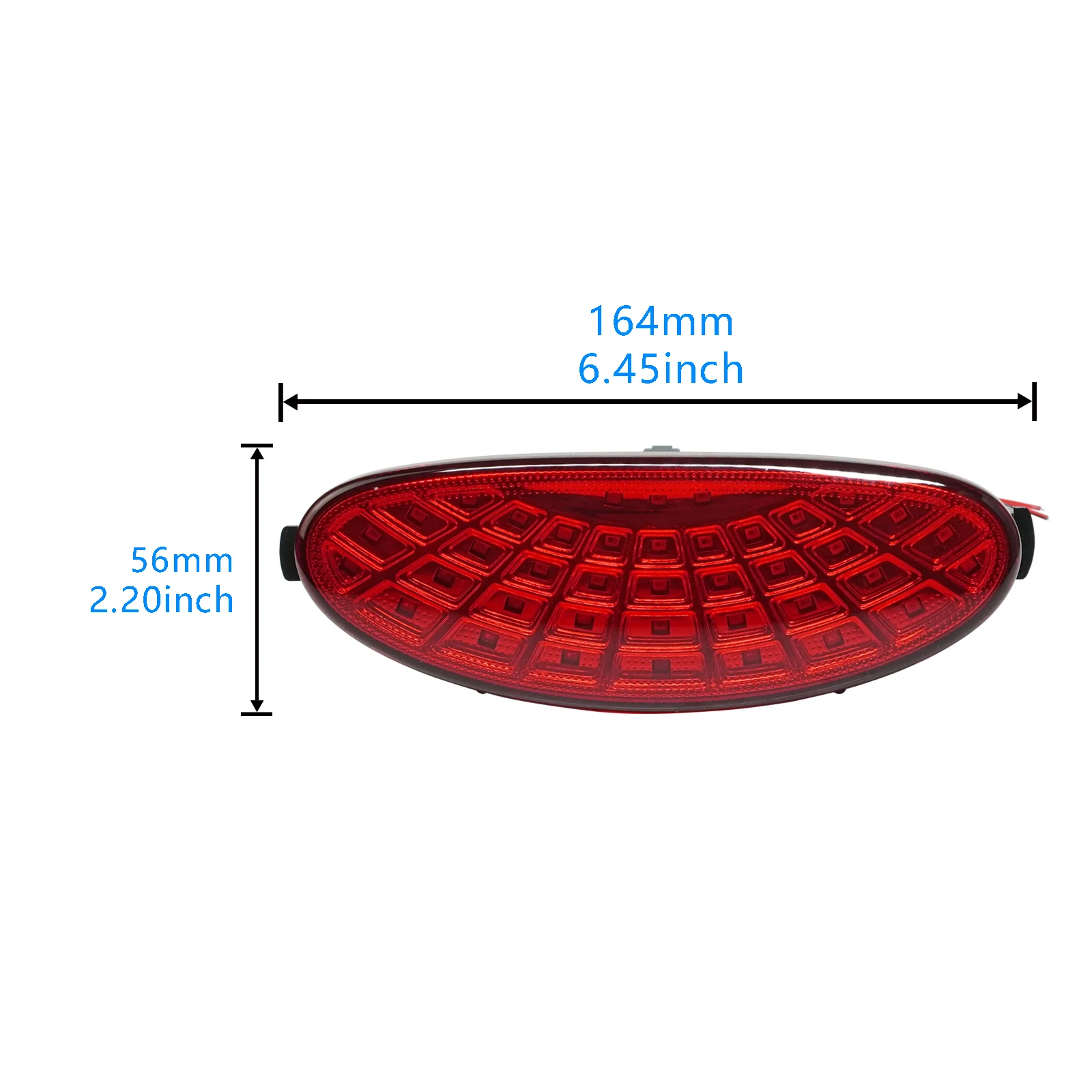 Red Lens LED Rear Bumper Driving Fog Light Lamp For Peugeot 206 Hatchback 98-09