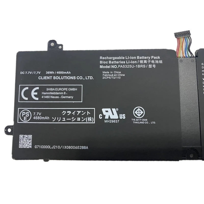 PA5325U-1BRS Battery For Toshiba Dynabook Portege X30-T-E Port G X30T-E-113 X30T-E-10Q 10X X30T-E-1DP 149 176 17P X30T-E-13M 13H