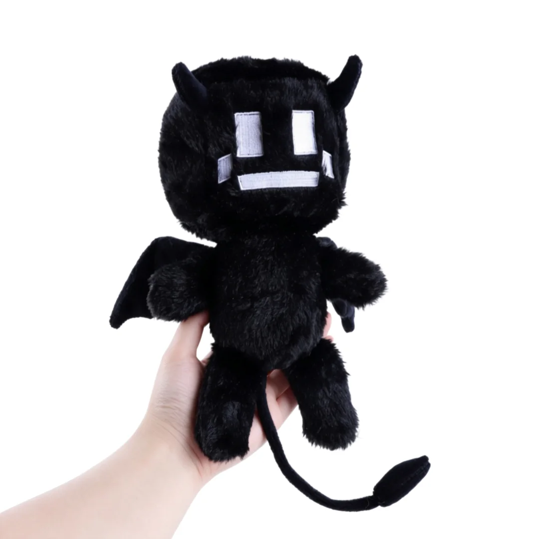 Niedliches Twixxel Fledermaus-Plüschtier, Spielzubehör, Weiches Stofftier, Schwarze Fledermaus, Geburtstags- und Feiertagsgeschenk für Kinder und Fans, Halloween-Deko – Detail 2