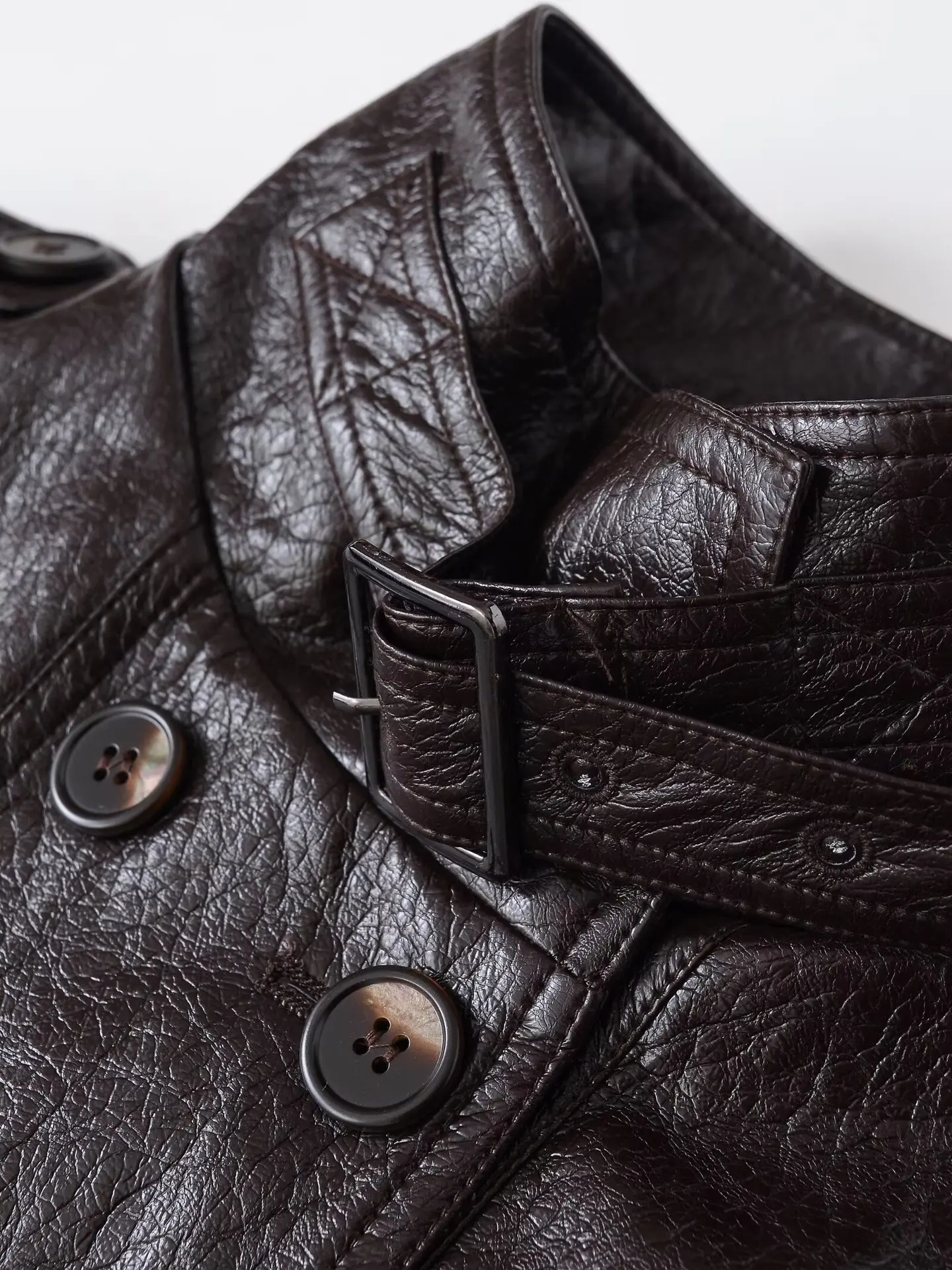 European and American style winter new fashion hot style INS Bella same style motorcycle wear PU jacket jacket street style