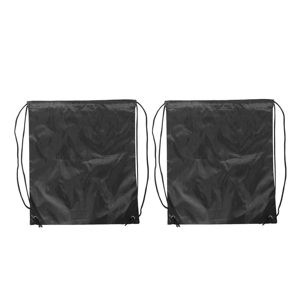 

2Pcs Carrier Bag Durable Polyester Fabric Spacious Interior Drawstring Backpack for Cycling Motorcycle Sports Accessories