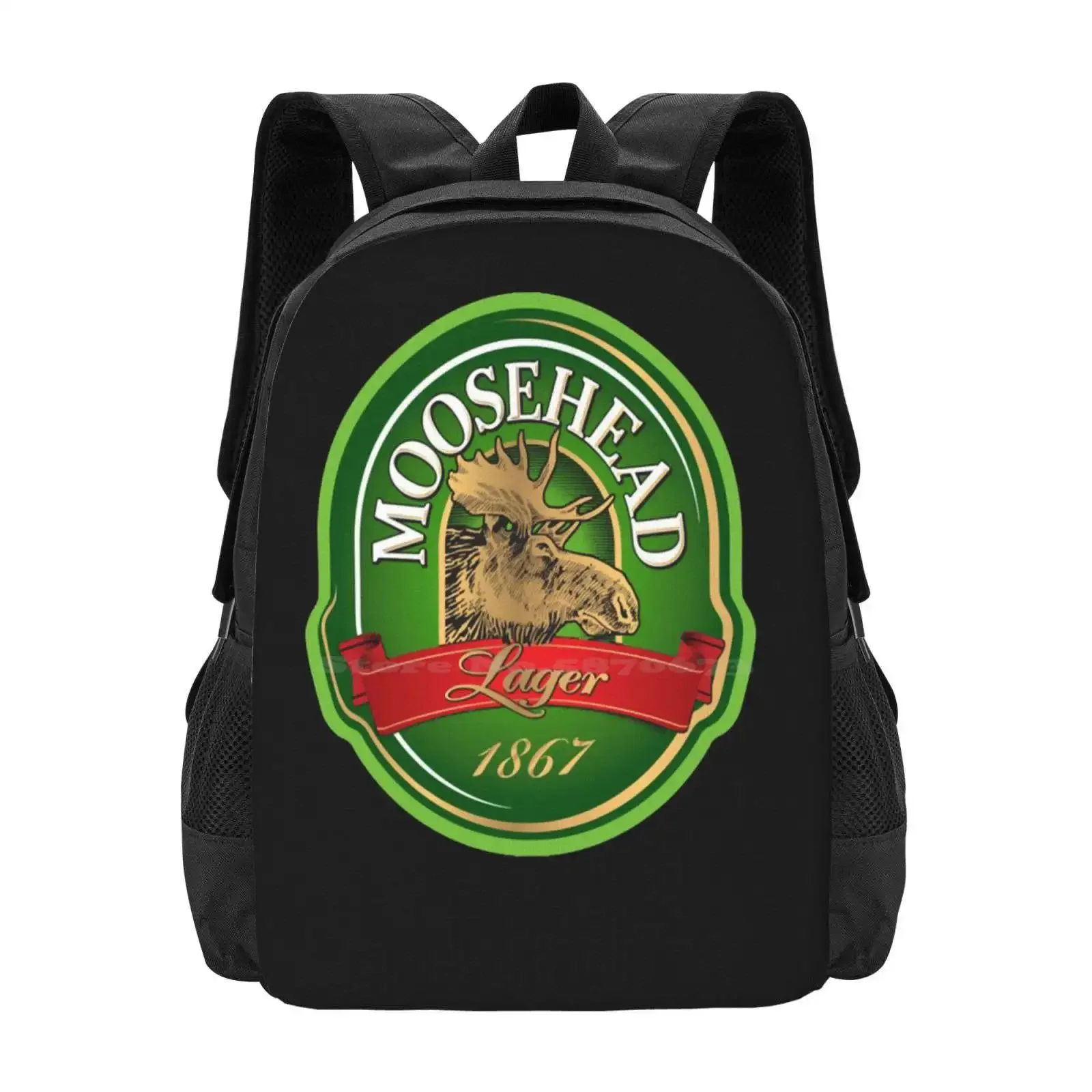 

Moosehead Beer Logo Beer American Pale Ale Hot Sale Schoolbag Backpack Fashion Bags Moosehead Beer Logo Beer American Pale Ale