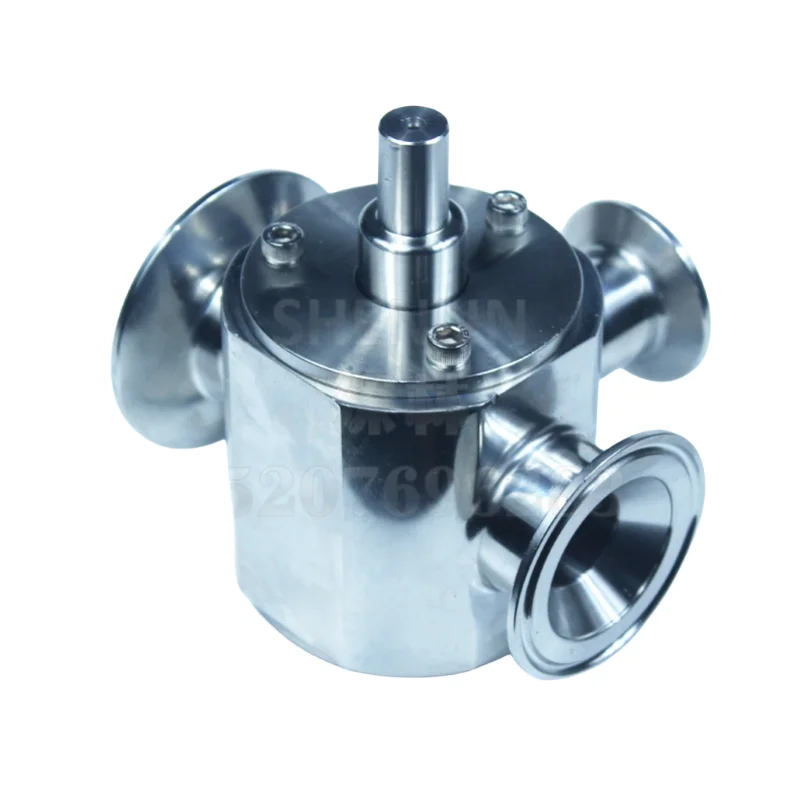 SHENLIN Rotary Valve Stainless paste Filling Machine part SS304 paste filling passage Hopper adopter Cylinder Filler Check Valve