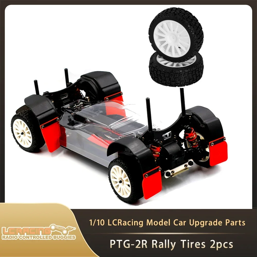 

Запчасти для радиоуправляемого автомобиля, модель с дистанционным управлением, автомобильные шины LC RACING PTG-2R, раллийные шины, 2 шт./упак., обновленные детали C8039