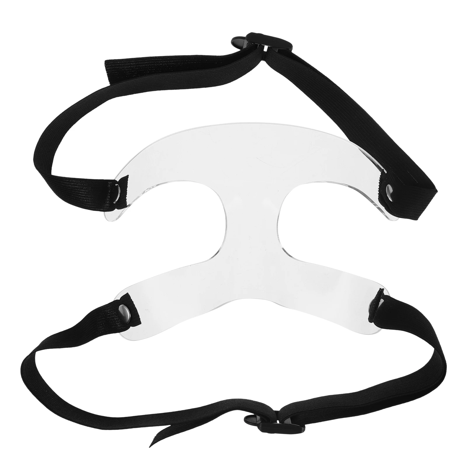 

Sports Mask Athletic Face Guard for Basketball Football PVC Clear Adjustable Nose Guard Softball Protection Safety Gear for Men