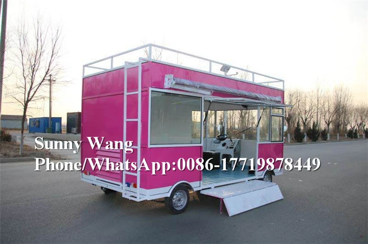 عربة مطبخ متحركة من شركة OEM مزودة بعربة للبن والقافلة والطعام والشواء والطعام والشاحنات والمقطورات