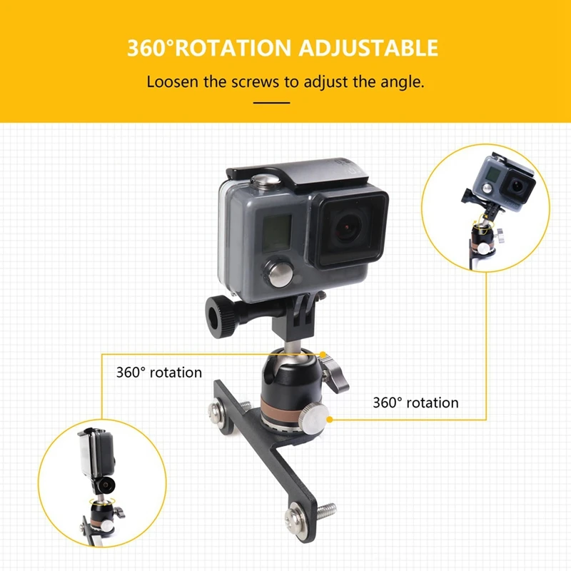 For Gopro Action Camera Mount Holder For Ford Bronco 2021-2023 Hood Trail Sights Side Release Handle Mounting