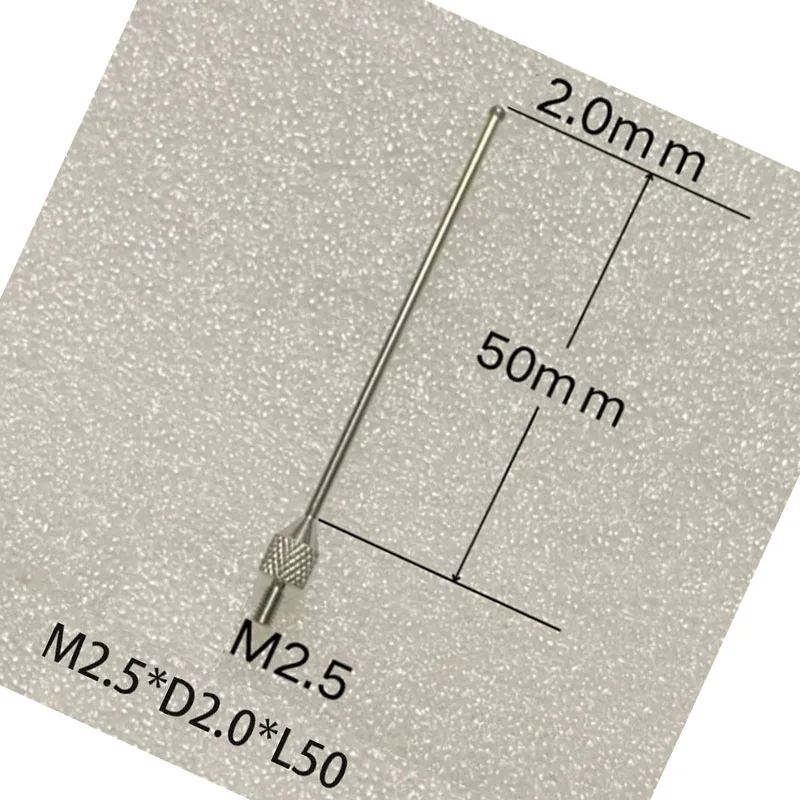 2PCS CNC Machine Tool Equipment Processing Accessories, Dial Gauge, Micrometer, Extended Measuring Head, Ruby Measuring Needle